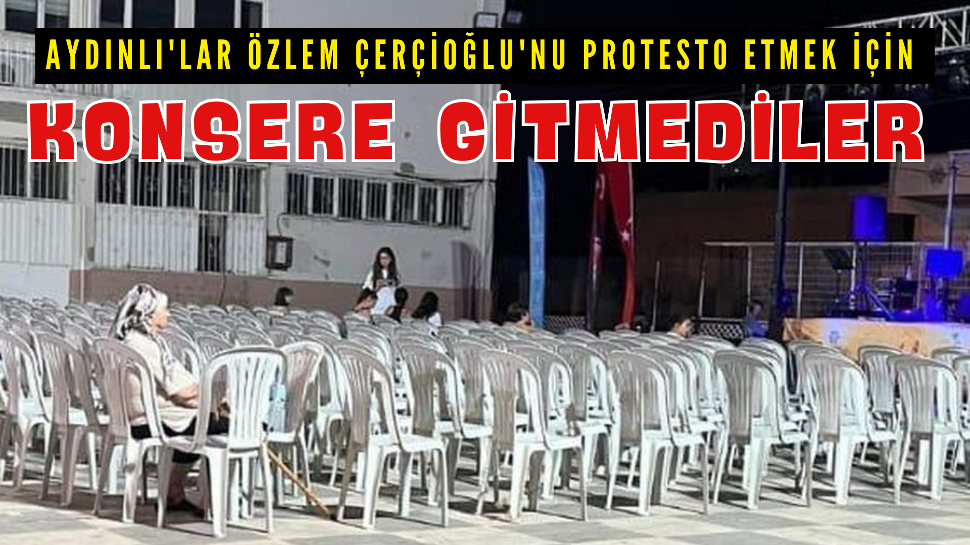 Aydın Büyükşehir Belediyesinin Çeştepe Mahallesi’nde düzenlediği halk konseri, katılımın yok