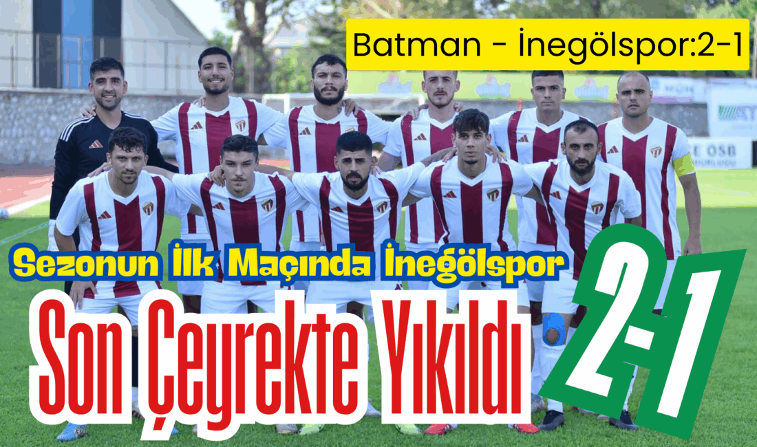 Nesine 2 lig Beyaz gruptaki 2025-2026 sezonun ilk maçı için