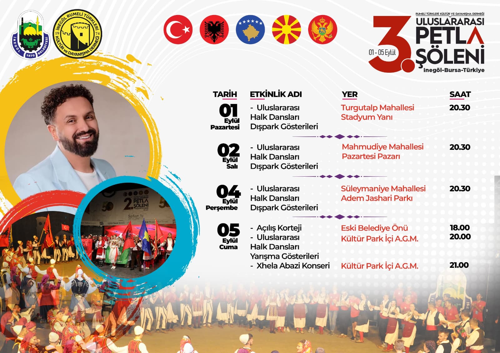 İnegöl, 1–5 Eylül tarihleri arasında kültür ve sanatın kalbinin attığı