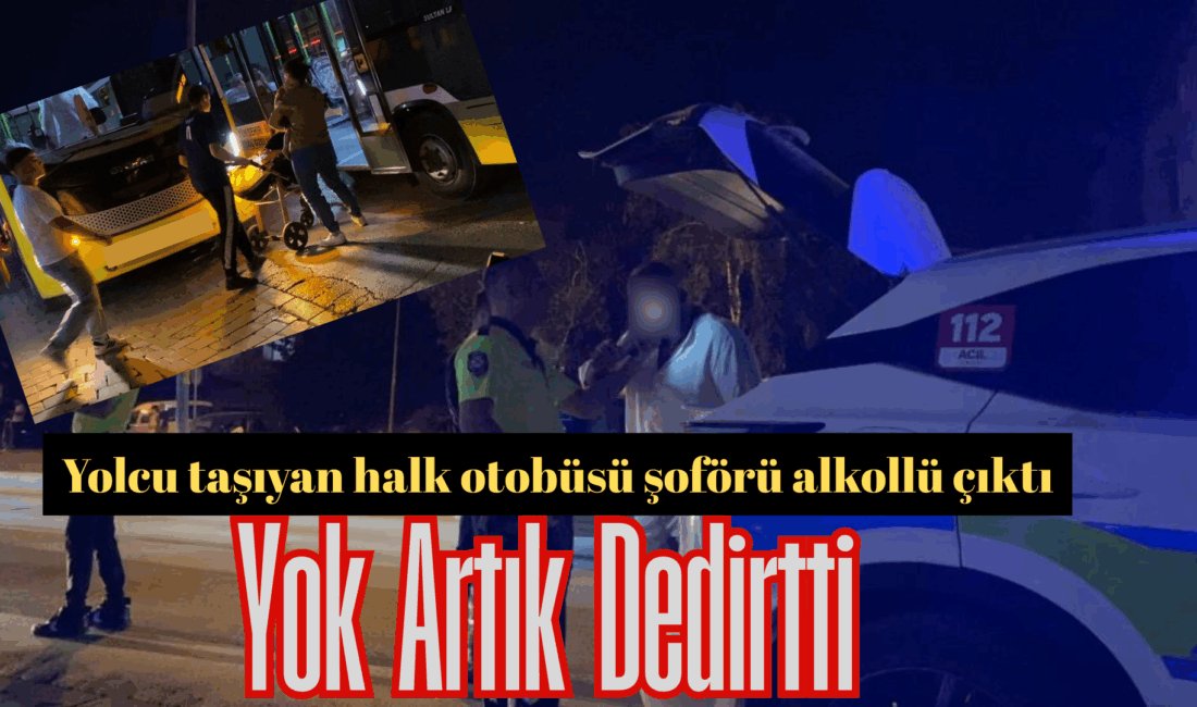 Bursa’nın İnegöl ilçesinde polisin ’dur’ ihtarına uymayan özel halk otobüsü