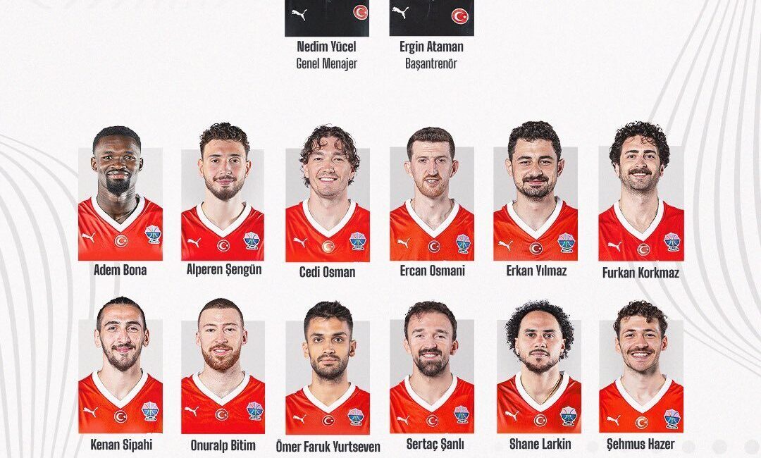 A Milli Erkek Basketbol Takımı’nın, 12 kişilik 2025 Avrupa Basketbol