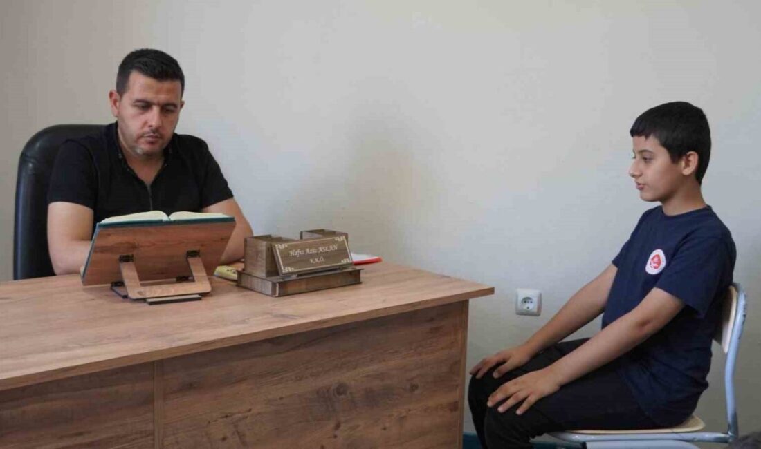 Elazığ Altınçevre Kur’an Kursu öğrencisi 11 yaşındaki Muhammed Keçaş, 15