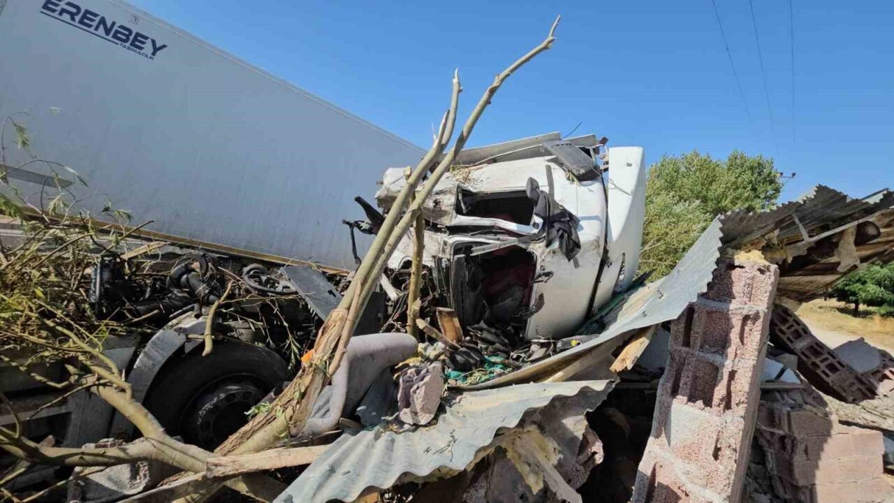 Bitlis’in Adilcevaz ilçesinde meyve suyu yüklü tırın derilmesi sonucu yaralanan