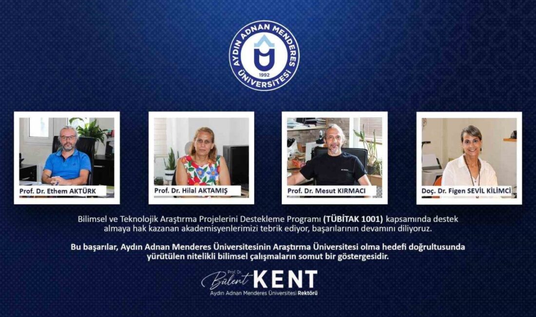 Aydın Adnan Menderes Üniversitesi (ADÜ) akademisyenleri, Bilimsel ve Teknolojik Araştırma