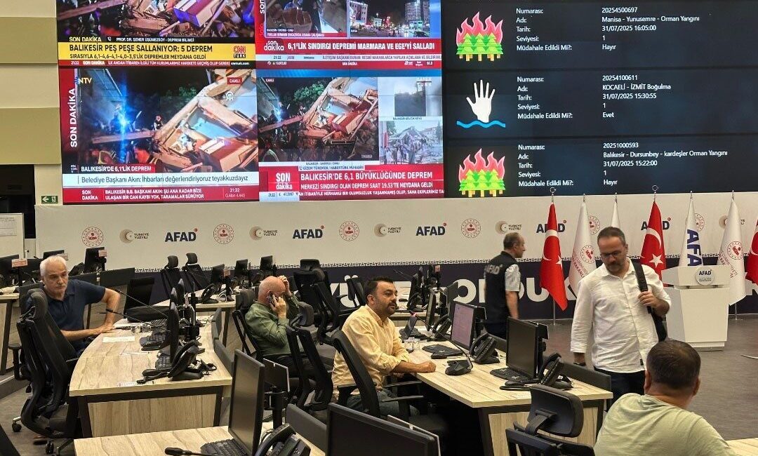 Afet ve Acil Durum Yönetimi Başkanlığı (AFAD), Balıkesir’in Sındırgı ilçesinde