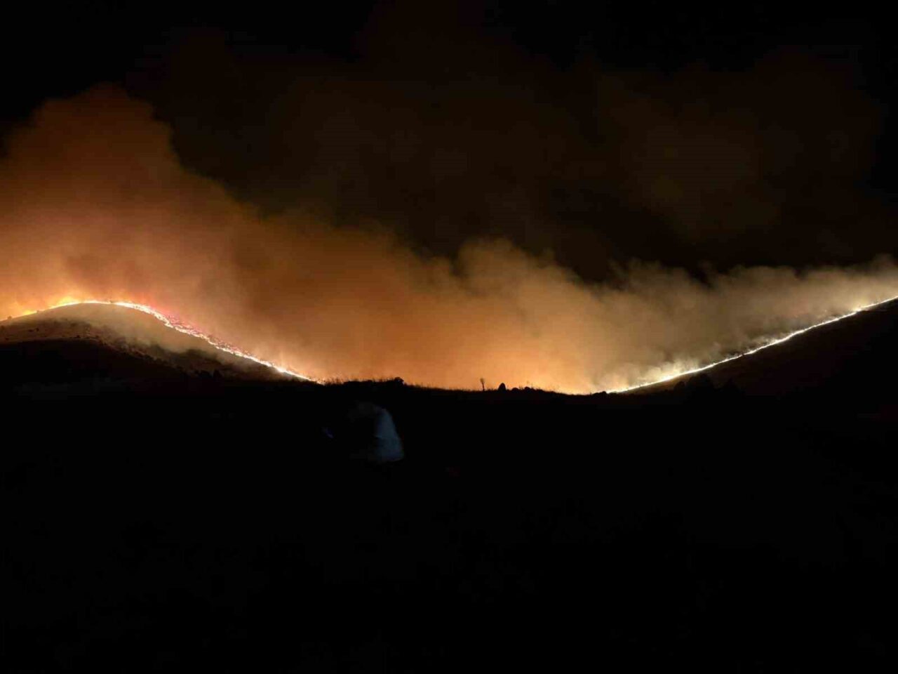 Afyonkarahisar’da ormanlık alanda çıkan yangına ekiplerin müdahalesi devam ediyor. Edinilen
