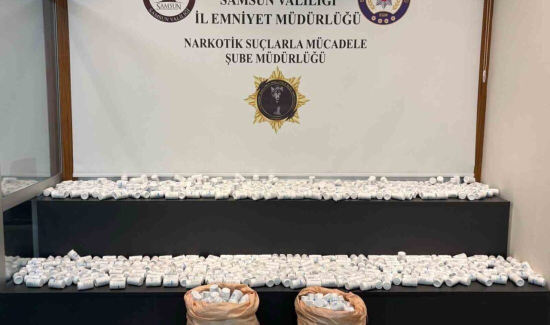 Samsun’da polis ahırdaki arı kovanlarının arkasına gizlenen çuvallardan 53 bin