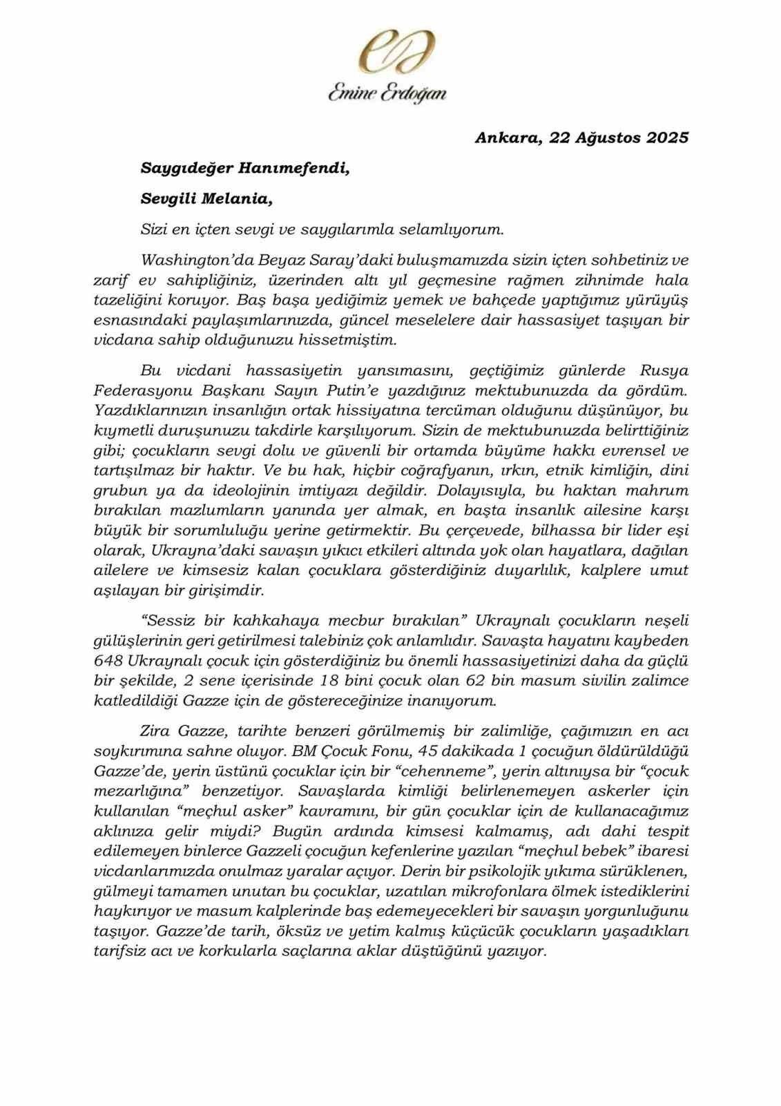AK Parti Sözcüsü Ömer Çelik, Emine Erdoğan’ın Amerika Birleşik Devletleri