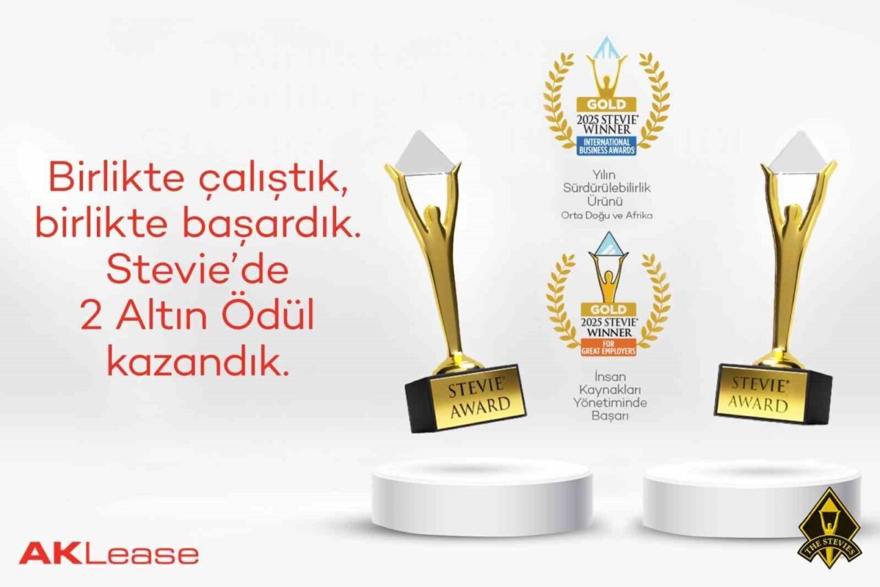 AKLease, 2025 Stevie Awards’ta iki farklı kategoride Altın ödül kazandı.