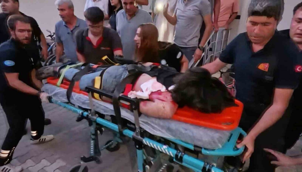 Aksaray’da 5 katlı apartmanın asansör motorunu değiştirmek için 5. katta