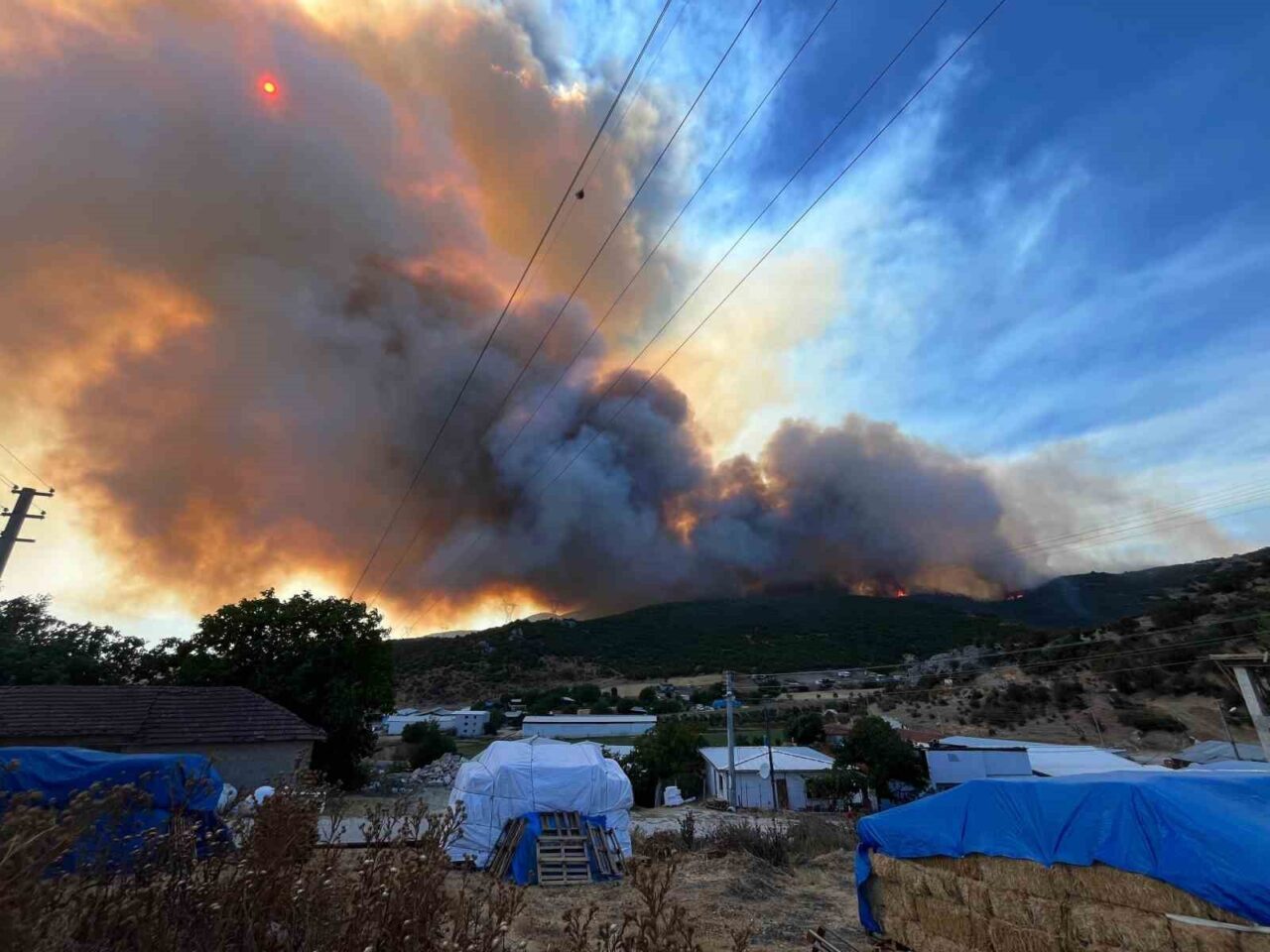 Bursa’nın Yenişehir ilçesinde çıkan orman yangınları Fethiye ve Seymen köyleri