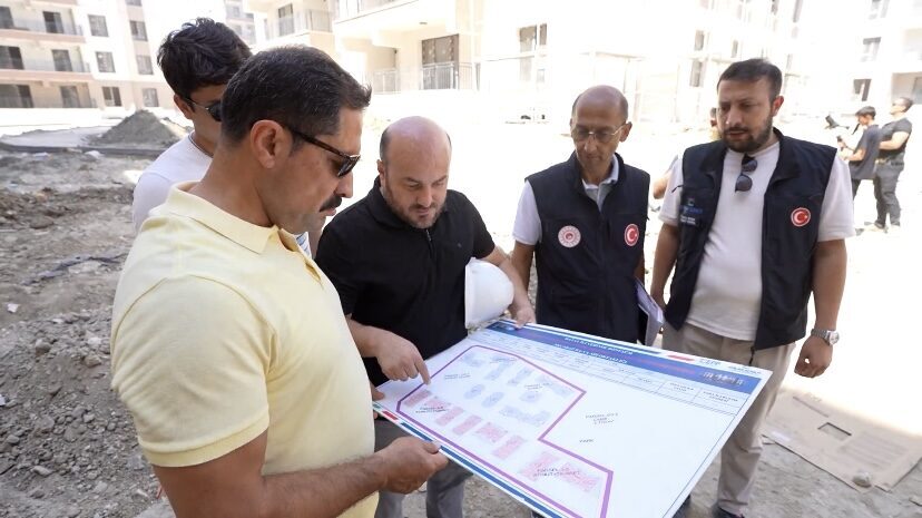 Hatay’ın Antakya ilçesinde yürütülen yerinde kentsel dönüşüm projeleri kapsamında konut