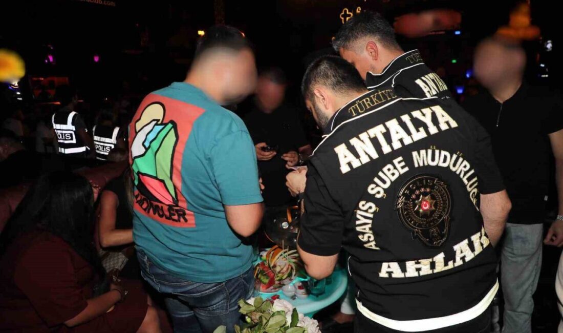 Antalya İl Emniyet Müdürlüğü ekiplerinin son 2 haftada gerçekleştirdiği uygulama