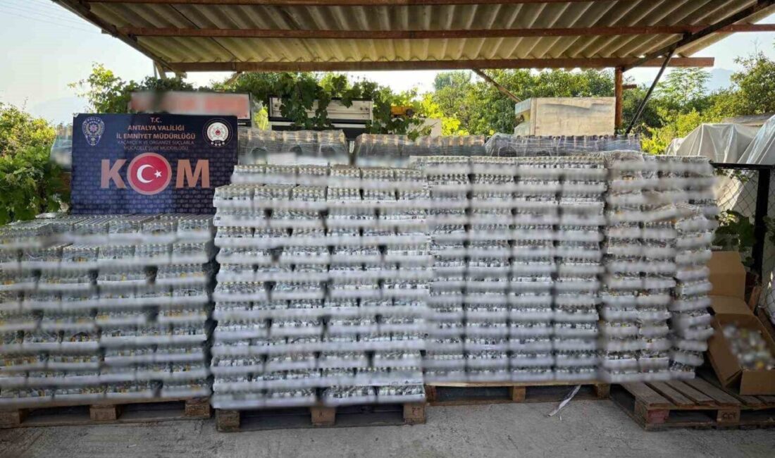 Antalya’da polis ekipleri tarafından son bir hafta içerisinde yapılan kaçakçılık