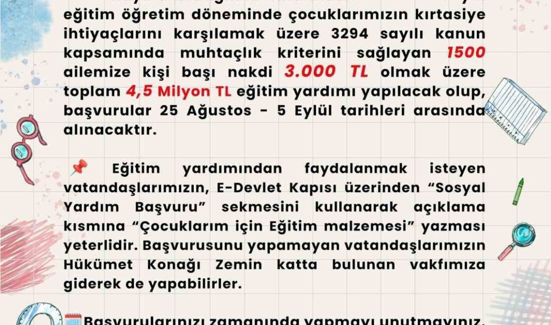 Gaziantep’in Araban İlçesi Kaymakamlığı, ilçedeki ihtiyaç sahibi ailelere kişi başı