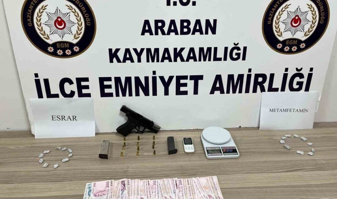 Gaziantep’in Araban ilçesinde yapılan uyuşturucu operasyonunda 1 şüpheli gözaltına alındı.