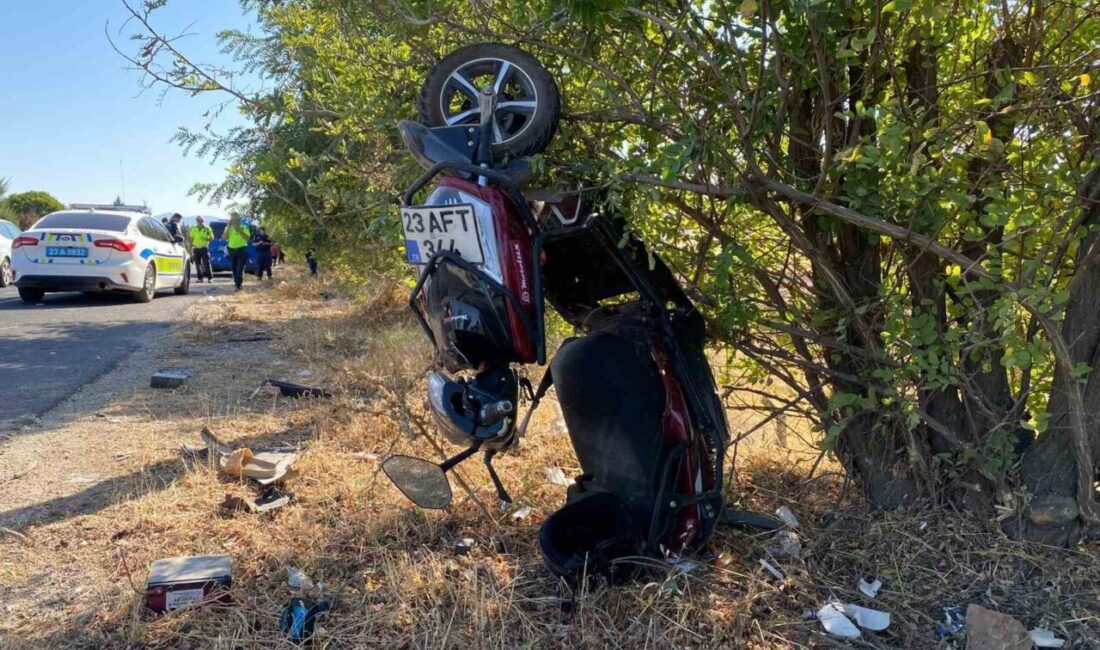 Elazığ’da hafif ticari aracın çarptığı elektrikli motosiklet sürücüsü hayatını kaybetti.
