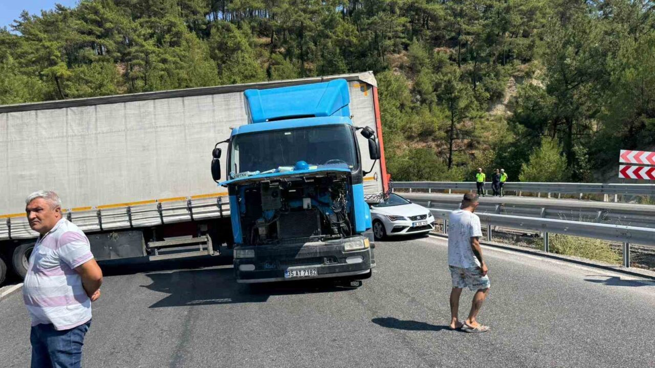 Manisa ve İzmir’i bağlayan Sabuncubeli geçidinde tünel bakım çalışması nedeniyle