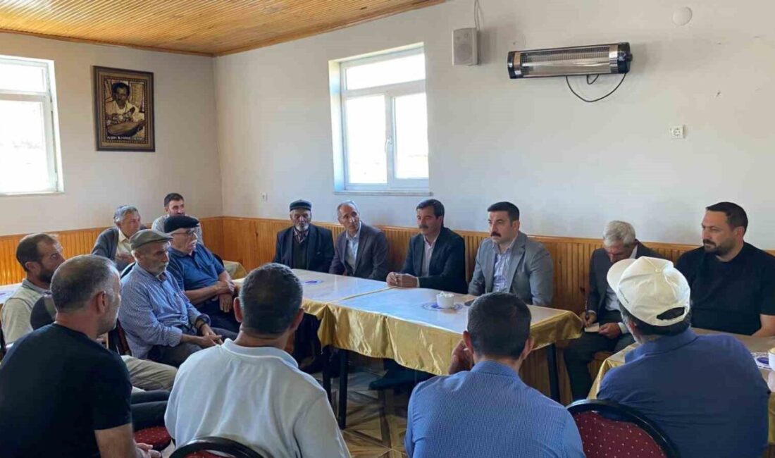 Arpaçay Kaymakamı Muhammed Burak Akköz; beraberindeki heyetle birlikte köylerde yapılan