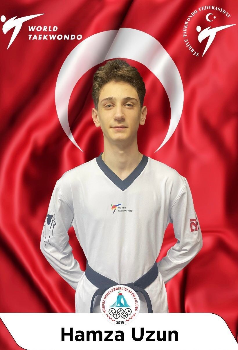 Körfez Gençlerbirliği Spor Kulübü’nün taekwondo sporcusu Hamza Uzun, Taekwondo Genç
