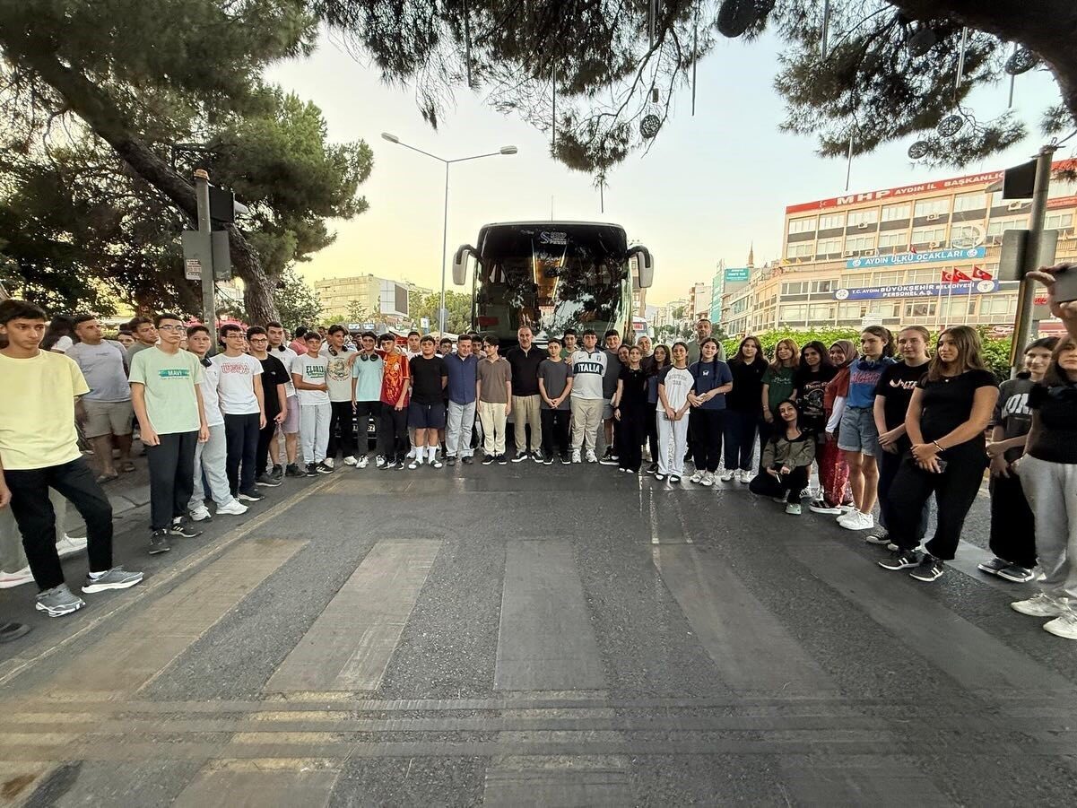 Aydınlı 64 öğrenci, Hatay ve Mersin’de düzenlenecek olan gençlik kamplarına