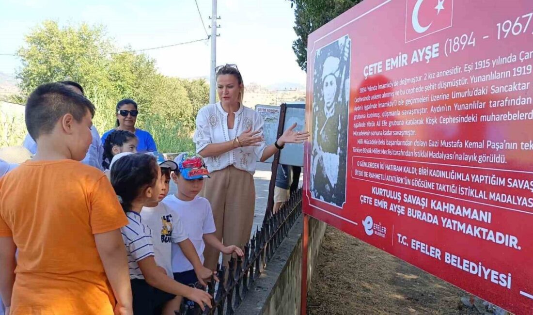 Aydın’da, 30 Ağustos Zafer Bayramı etkinlikleri kapsamında minik öğrenciler Kurtuluş