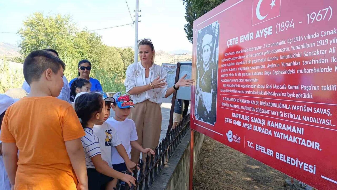 Aydın’da, 30 Ağustos Zafer Bayramı etkinlikleri kapsamında minik öğrenciler Kurtuluş