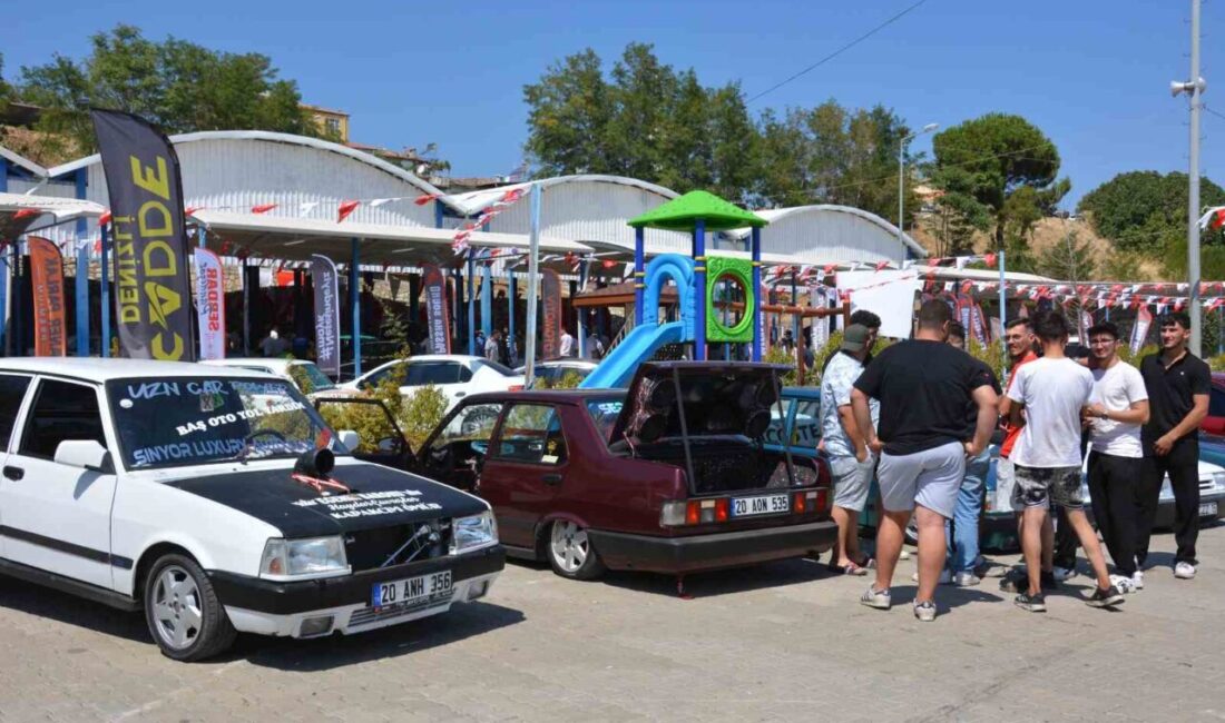 Denizli’nin Babadağ ilçesinde düzenlenen Modifiyeli Araçlar Festivali, güçlü motorlu ve