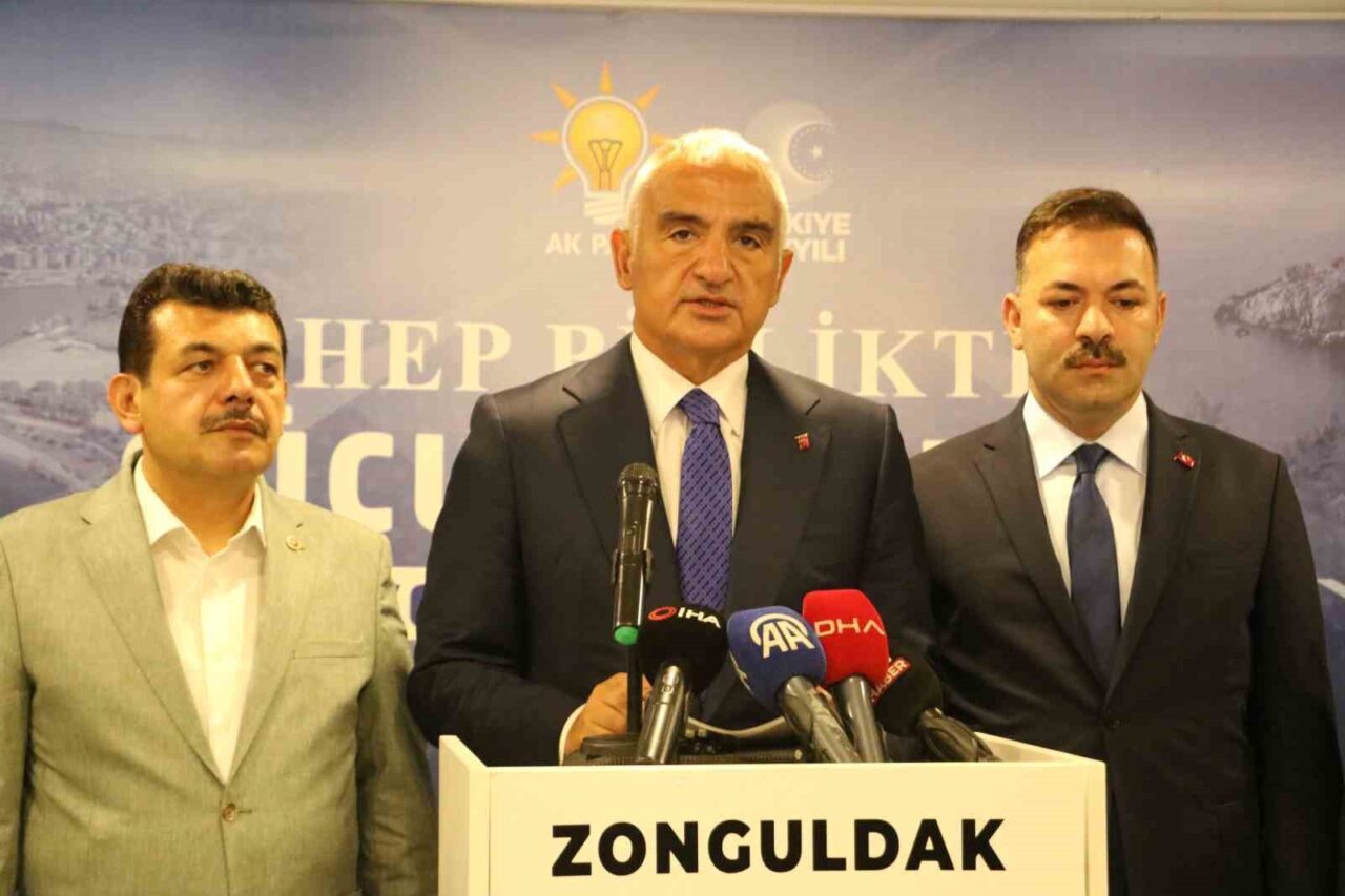 Kültür ve Turizm Bakanı Mehmet Nuri Ersoy, Zonguldak programı kapsamında