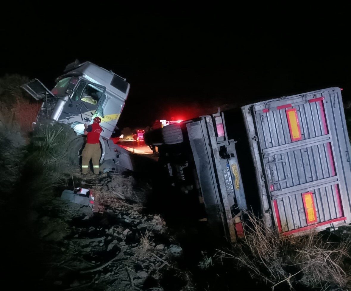 Balıkesir-Bursa kara yolunun Kürse rampası mevkisinde meydana gelen trafik kazasında