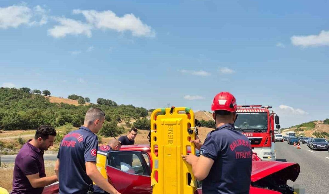 Balıkesir’in Yunakdere mevkiinden geçen İstanbul İzmir otoyolunda meydana gelen ve