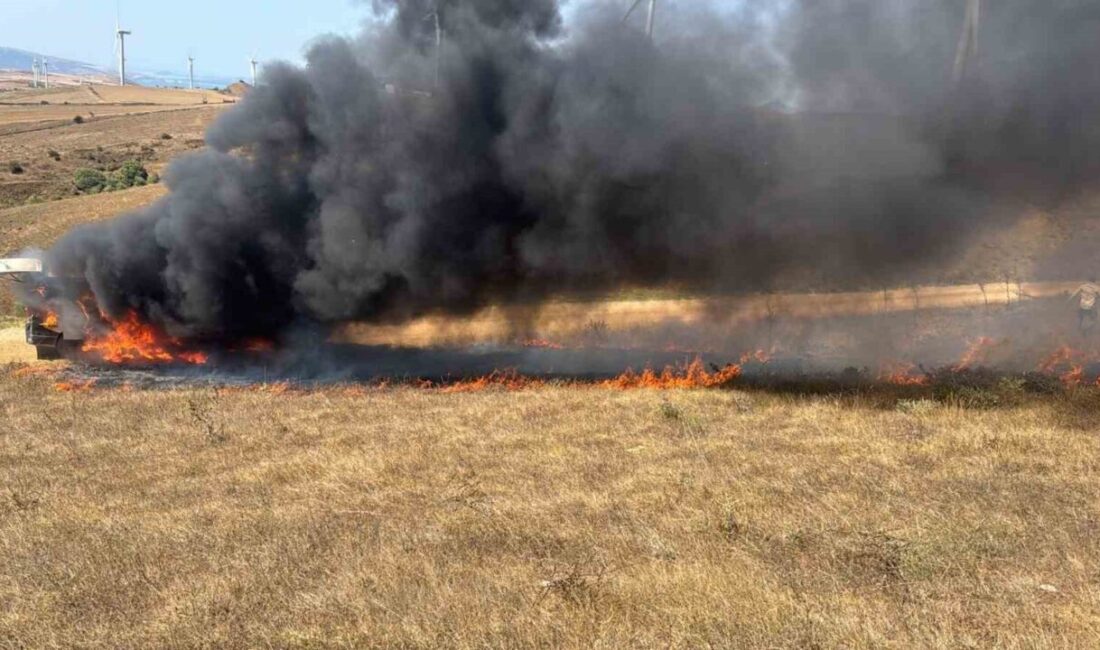 Balıkesir’in Bandırma ilçesi Sahilyenice Mahallesi yolunda meydana gelen araç ve