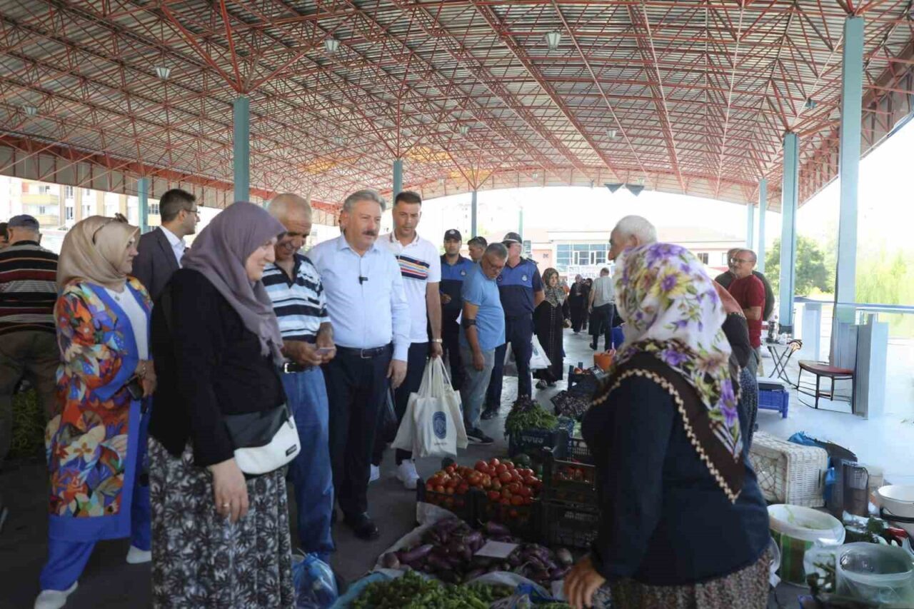 Melikgazi Belediye Başkanı Doç. Dr. Mustafa Palancıoğlu; İldem Pazar Yeri’nde