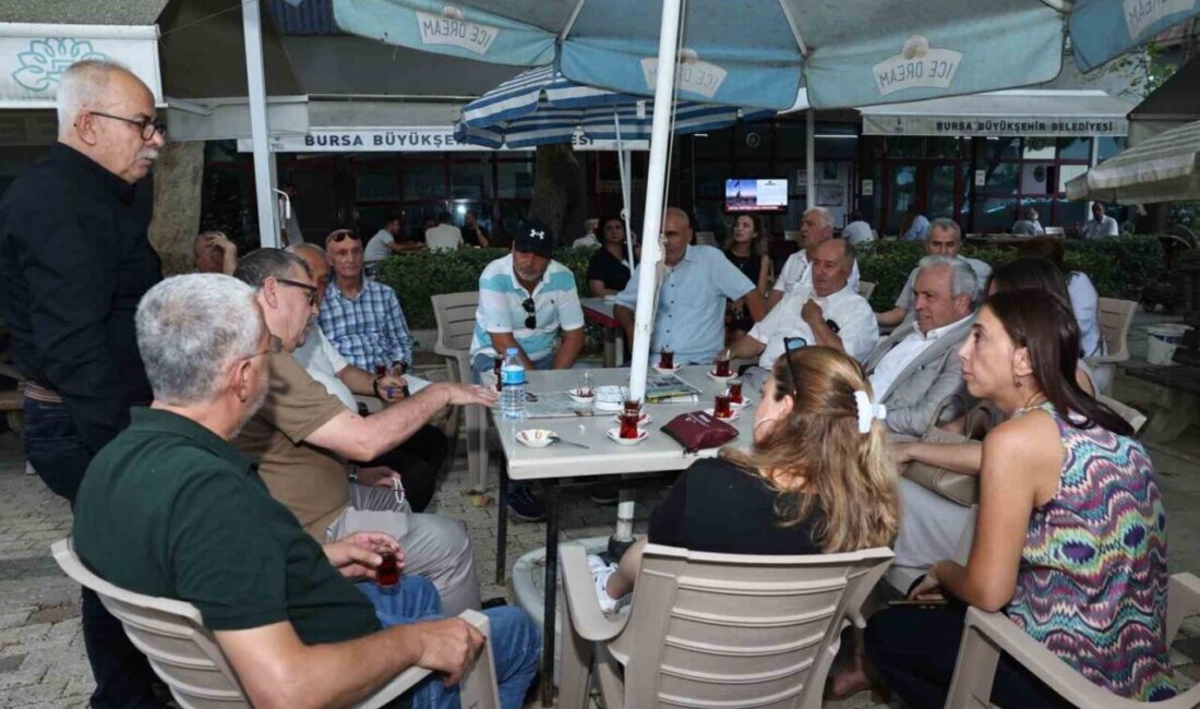 Nilüfer Belediye Başkanı Şadi Özdemir, Ertuğrul Mahallesi sakinleri ile bir