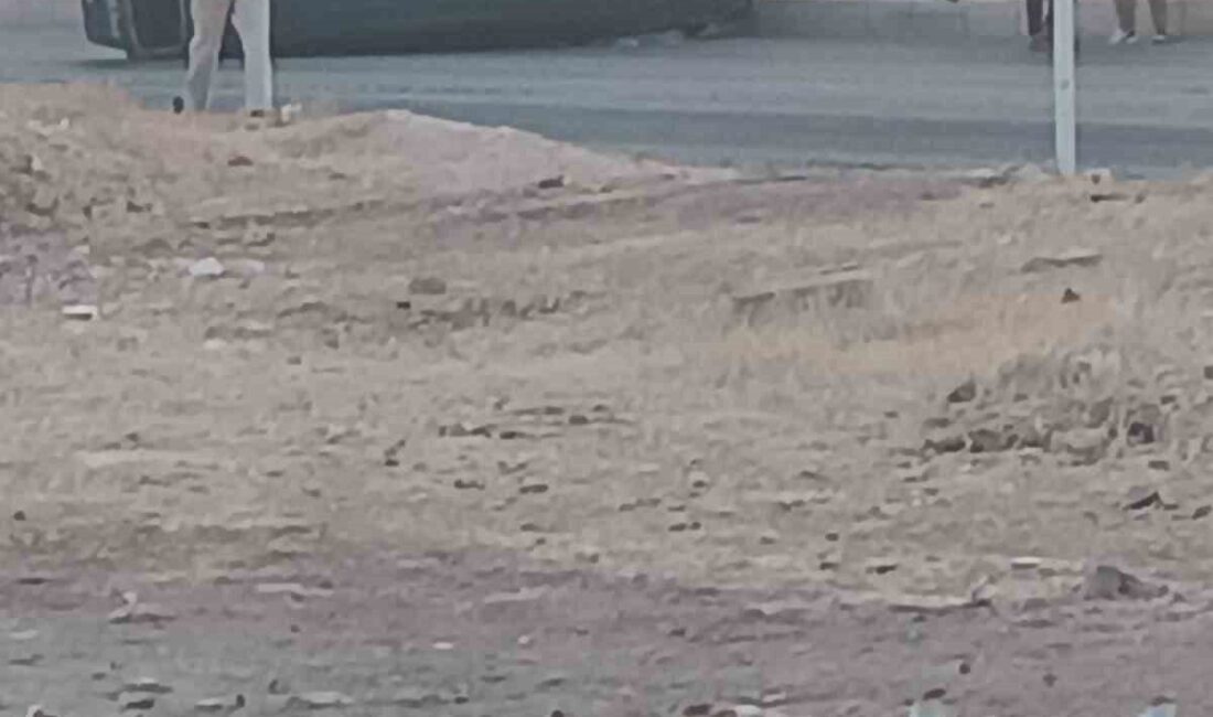 Batman’da sürücüsünün direksiyon hakimiyetini kaybettiği minibüsün yan yatması sonucu meydana