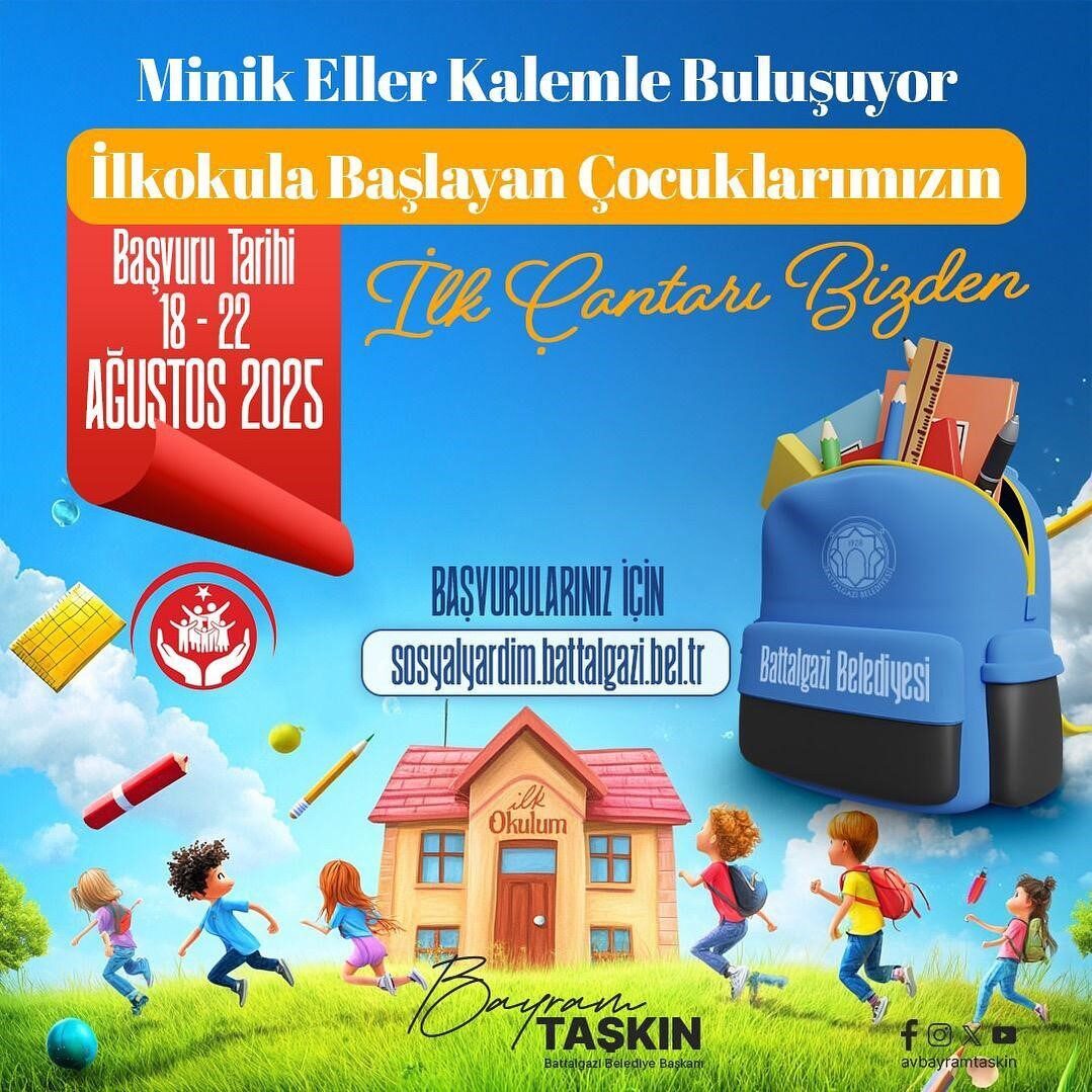 Battalgazi Belediyesi, yeni eğitim-öğretim dönemi öncesinde öğrencilerin temel kırtasiye ihtiyaçlarını