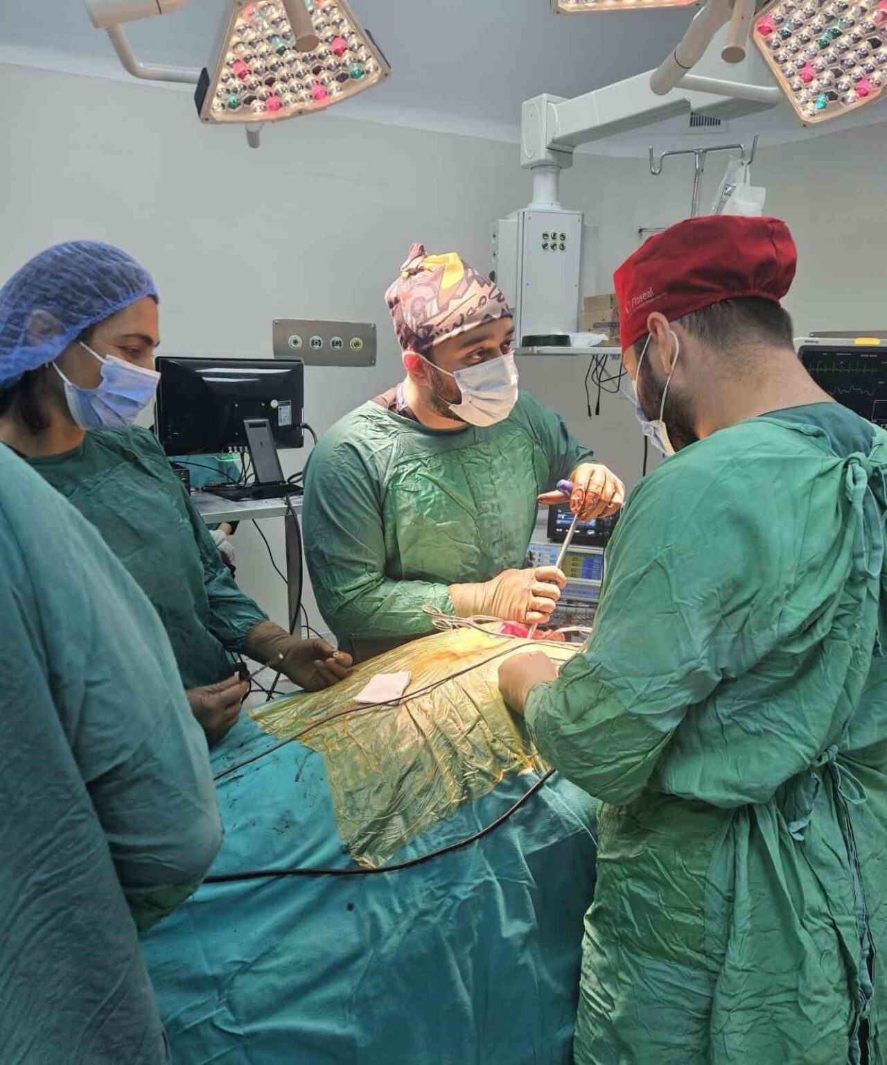 Bayburt’ta omurilik basısı yaşayan bir hasta, Bayburt Devlet Hastanesinde yapılan