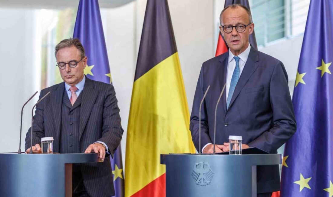 Belçika Başbakanı Bart De Wever, Almanya Başbakanı Friedrich Merz ile