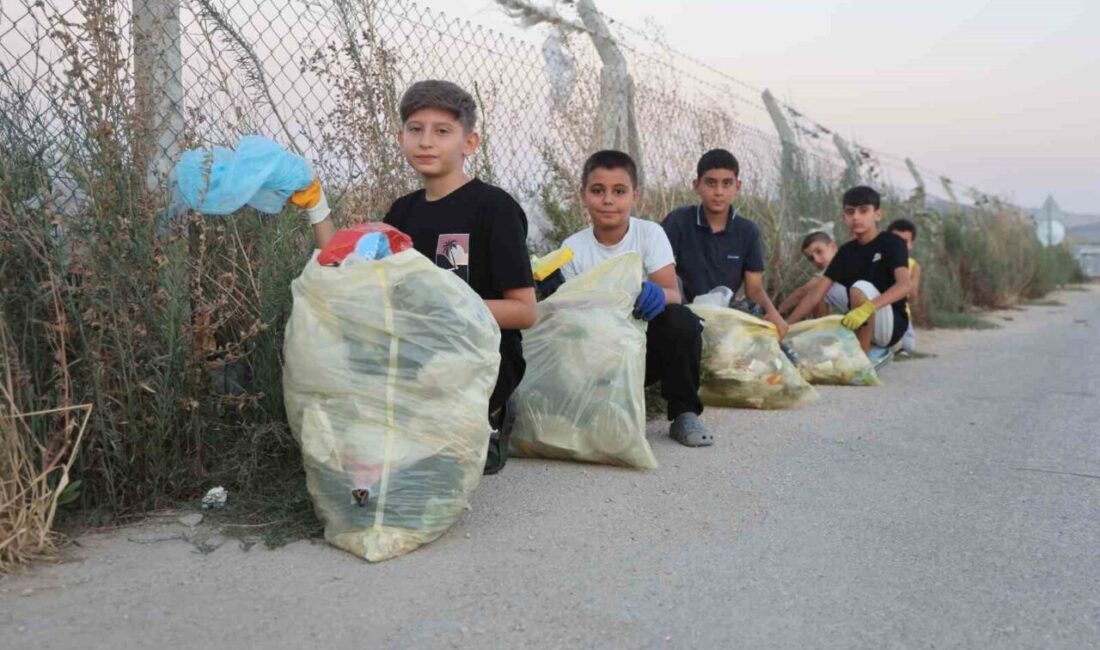 Hatay’da ‘Ben başladım sıra sende’ sloganıyla çevreyi temiz tutmak için