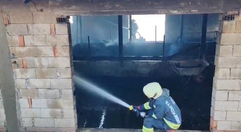 Konya’nın Seydişehir ilçesinde meydana gelen yangın, bir çiftçiyi büyük zarara