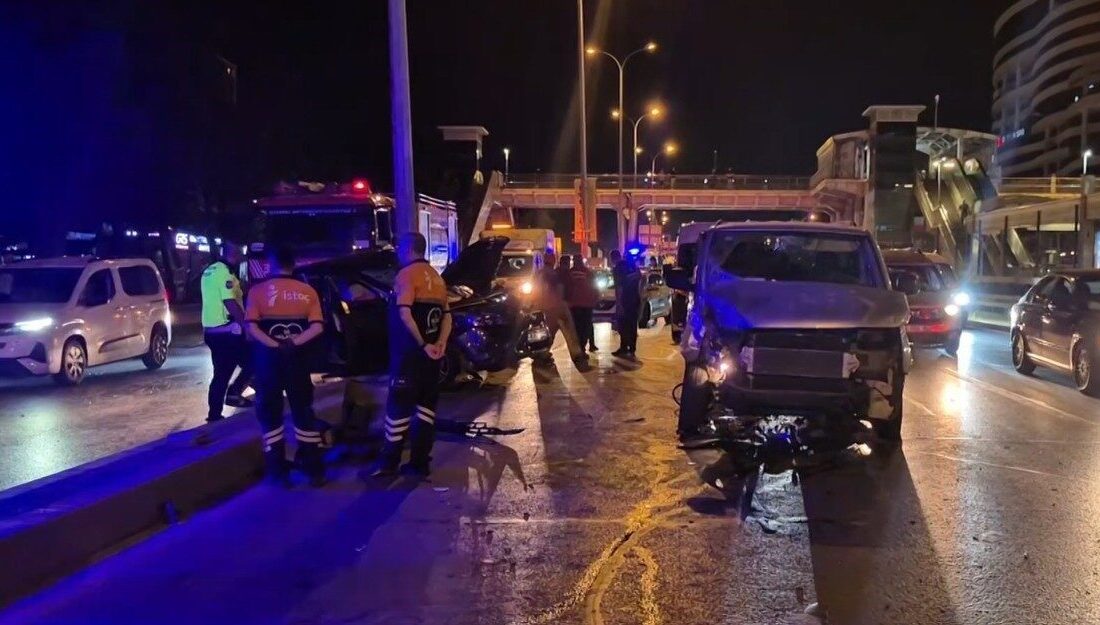 Beylikdüzü’nde iddiaya göre makas atan sürücünün neden olduğu kazada 1