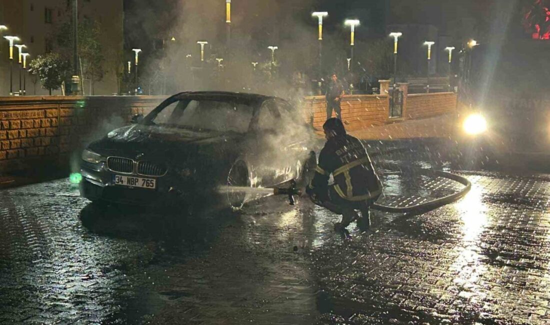 Bingöl’de lüks bir araç, seyir halindeyken bir anda alev aldı.