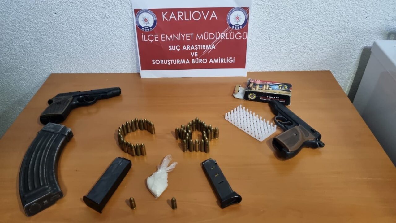 Bingöl’de polis ekipleri tarafından yapılan çalışmada, uyuşturucu madde ve 2