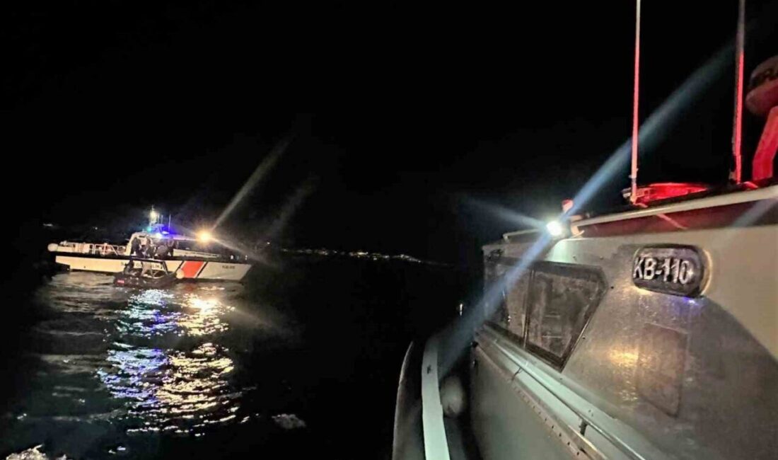 Muğla’nın Bodrum ilçesi açıklarında can salı içerisindeki 19 düzensiz göçmen