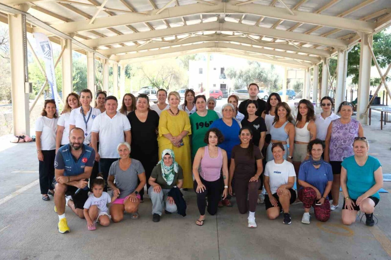 Bodrum Belediyesi tarafından Çiftlik Kadın Yaşam Merkezi’nde Açık Hava Spor