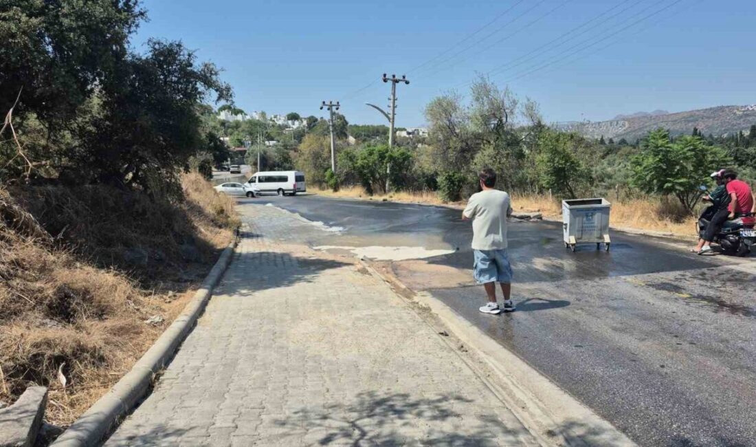Muğla’nın Bodrum ilçesinde ana isale hattında meydana gelen patlama sonrası