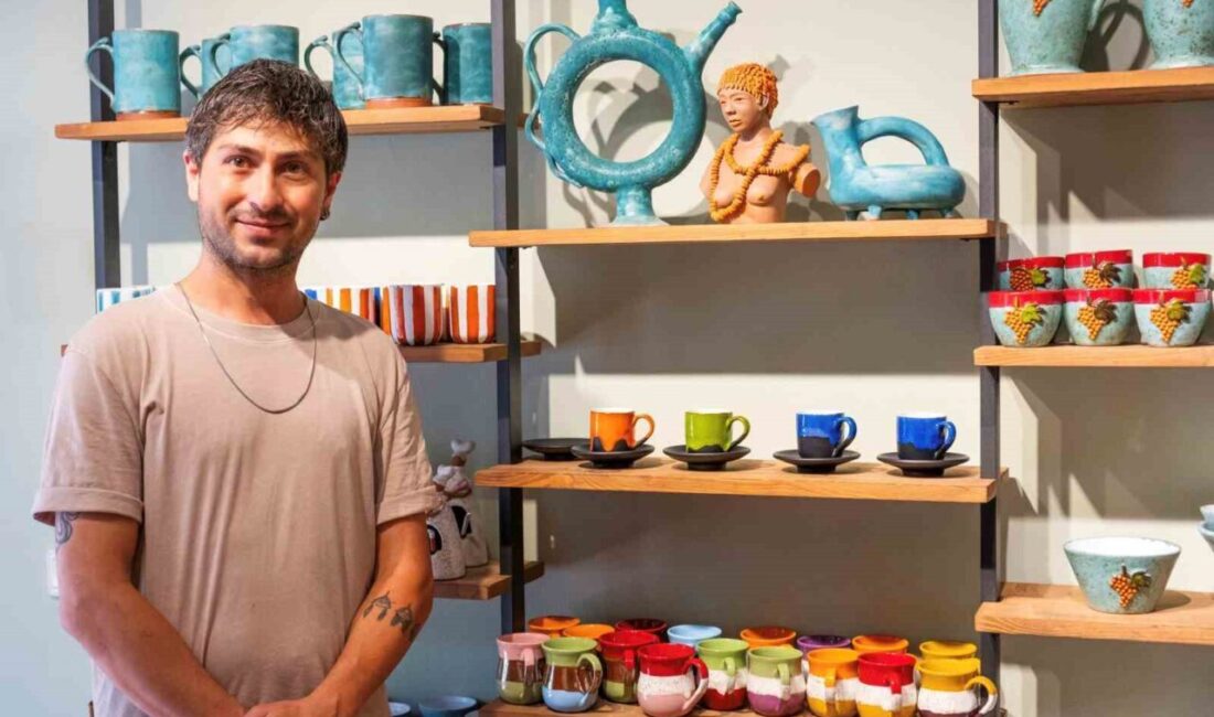 Bodrum’daki Hapimag Sea Garden Resort’ta atölyesini sıfırdan kuran seramik sanatçısı