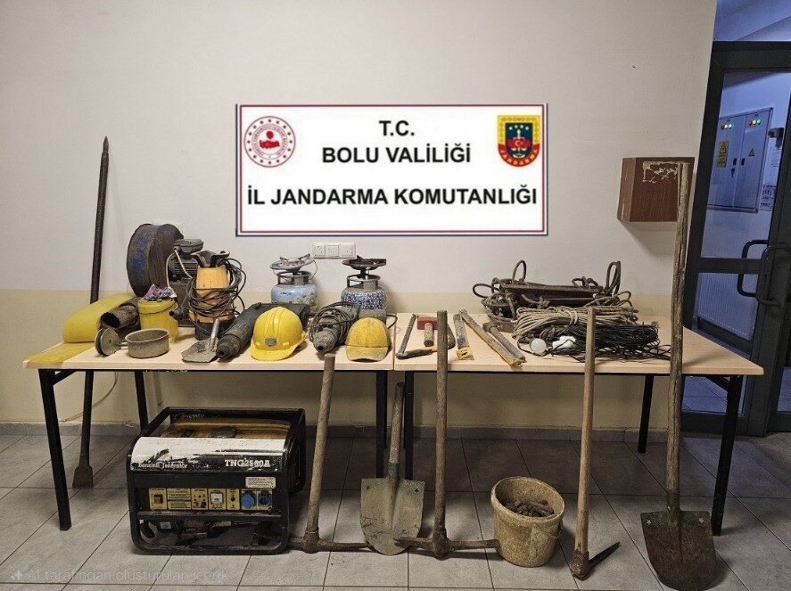 Bolu’nun Mengen ilçesinde jandarma ekiplerinin düzenlediği operasyonda, ormanlık alanda kaçak