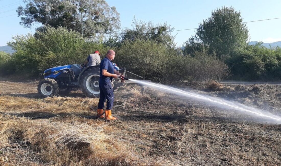 Bolu’nun Mudurnu ilçesinde otluk alanda çıkan yangın büyümeden söndürüldü. İtfaiye