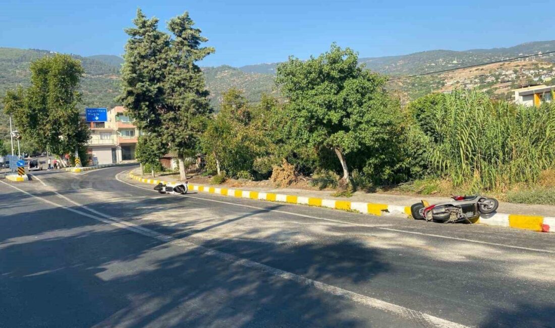 Aydın’ın Bozdoğan ilçesinde Muğla Caddesi üzerinde yola dökülen yağ, kısa